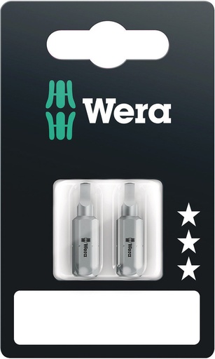 [WER_05073074001] Wera 05073074001 868/1 Z SB Square-Plus Bits, # 1 X 25 mm, 2 Pc