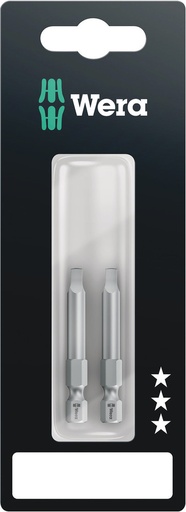 [WER_05073077001] Wera 05073077001 868/4 Z SB Square-Plus Bits, # 2 X 50 mm, 2 Pc