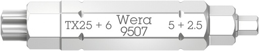 [WER_05073202001] Wera 05073202001 9507 SB 4-IN-1 Bit 2, 2.5; 5; 6 X TX 25 X 37 mm