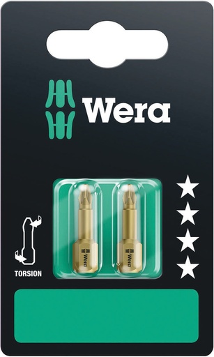 [WER_05073370001] Wera 05073370001 855/1 TH SB Bits, PZ 1 X 25 mm, 2 Pc