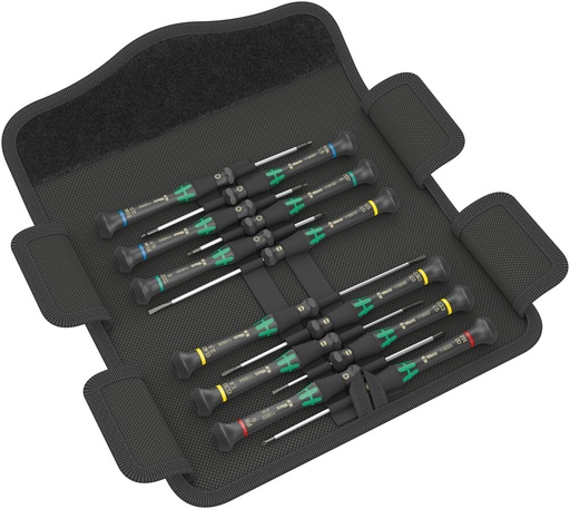[WER_05073675001] Wera 05073675001 Kraftform Micro 12 Universal 1 Screwdriver Set For Electronic Applications, 12 Pc