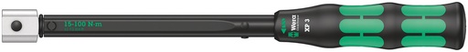[WER_05075672001] Wera 05075672001 Click-Torque XP 3 PRE-Set Adjustable Torque Wrench For Insert Tools, 15-100 Nm, 15 Nm, 9X12 X 15.0 Nm X 15-100 Nm