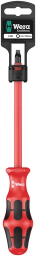 [WER_05100026001] Wera 05100026001 168 I SB VDE Insulated Screwdriver For Square Socket Head Screws, # 3 X 150 mm