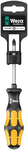 [WER_05100080001] Wera 05100080001 918 SPZ SB Screwdriver For Pozidriv Screws, PZ 1 X 80 mm