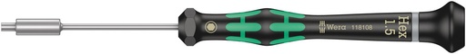 [WER_05118108001] Wera 05118108001 2069 Nut Driver For Electronic Applications, 1.5 X 60 mm