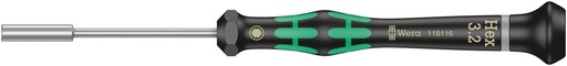 [WER_05118116001] Wera 05118116001 2069 Nut Driver For Electronic Applications, 3.2 X 60 mm