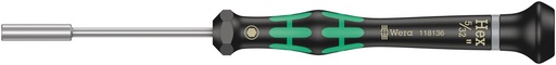[WER_05118136001] Wera 05118136001 2069 Nut Driver For Electronic Applications, 5/32" X 60 mm