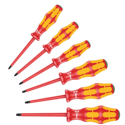 [WER_05133356001] Wera 05133356001 167 I/6 Screwdriver Set Kraftform Plus Series 100, 6 Pc
