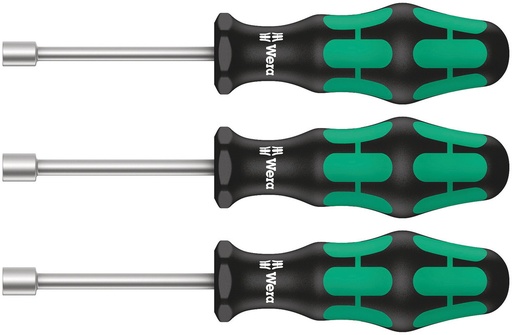 [WER_05134275001] Wera 05134275001 395 HO/3 Sanitary Nut Driver Set, 3 Pc