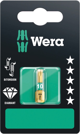 [WER_05134374001] Wera 05134374001 867/1 BDC SB TORX® Bits, TX 10 X 25 mm