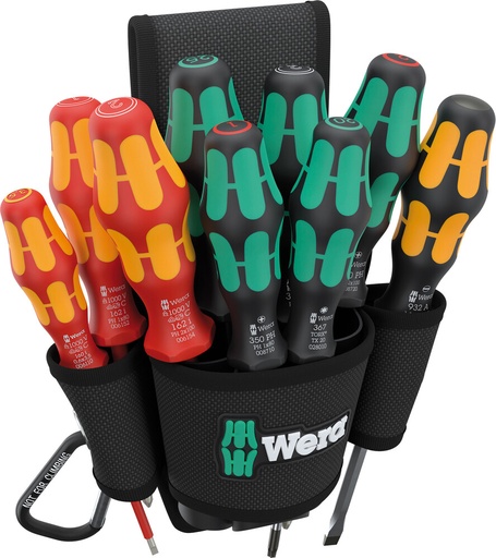 [WER_05136032001] Wera 05136032001 9620 Belt Holster Set 1, 10 Pc