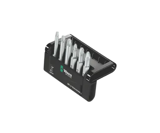[WER_05136379001] Wera 05136379001 Bit-Check 6 V Universal 1 SB 50mm Bits For SQ Screws