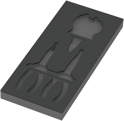 [WER_05137381001] Wera 05137381001 9881 Foam Insert KNIPEX Pliers Set 2, Empty, 172 X 30 X 392 mm
