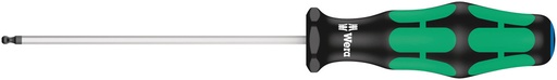 [WER_05138070001] Wera 05138070001 352 Ball End Screwdriver For Hexagon Socket Screws, 2.5 X 100 mm