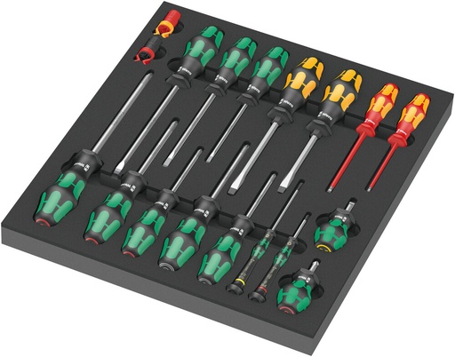 [WER_05150101001] Wera 05150101001 9710 Foam Insert Screwdriver Set 1, 18 Pc
