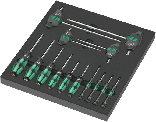[WER_05150103001] Wera 05150103001 9712 Foam Insert TORX® HF Screwdriver Set 1, 14 Pc