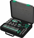Wera 05160785001 8100 SA/SC 2 Zyklop Speed Ratchet Set, 1/4" Dr and 1/2" Dr, Metric, 43 Pc