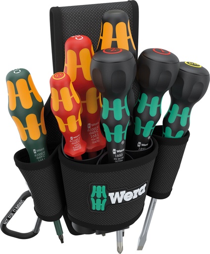 [WER_05300306001] Wera 05300306001 9622 Belt Holster Set 3, 8 Pc