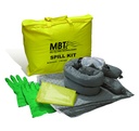 Spill Kit, 5 gal, 10-15”x18” pads, 2-3”x4’ socks, 1-disposal bag, 1-pair nitrile gloves, 1-instruction sheet
