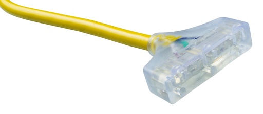 [SWR_3482SW8802] Southwire 2ft 12/3 SEOW Polar/Solar®  Three-Way Power Block (Yellow)