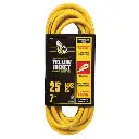 Southwire 12/3 25' SJTW YELLOW EXTENSION CORD WITH POWER LIGHT INDICATOR