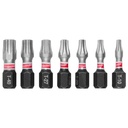 Milwaukee 48-32-4615 7PC SHOCKWAVE™ Impact Duty TORX® 1” Insert Bit Set