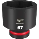 Milwaukee 49-66-6615 SHOCKWAVE™ Impact Duty 1" Drive 67MM Standard 6 Point Socket