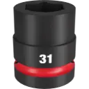Milwaukee 49-66-6596 SHOCKWAVE™ Impact Duty 1" Drive 31MM Standard 6 Point Socket