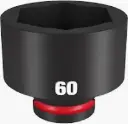 Milwaukee 49-66-6392 SHOCKWAVE™ Impact Duty 3/4" Drive 60MM Standard 6 Point Socket