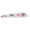 Milwaukee 48-00-8021 6" 5 TPI AX™ SAWZALL® Blade for Wood with Nails (25 PK)