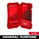 Milwaukee 48-89-2800 14PC THUNDERBOLT® Black Oxide Drill Bit Set