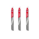 Milwaukee 48-00-5352 9" 10 TPI TORCH™ with Carbide Teeth SAWZALL® Blade for Conduit and Strut (3 PK)