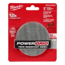 Milwaukee 48-80-6400 3” 400 Grit Mesh Sanding Discs with POWERGRID™ Tear Resistant Mesh – (12 PK) + Pad Saver