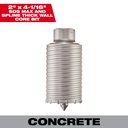 Milwaukee 48-20-5135 SDS Max and SPLINE Thick Wall Carbide Tipped Core Bit 2"