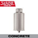 Milwaukee 48-20-5060 SDS Max and SPLINE Thin Wall Carbide Tipped Core Bit 5"