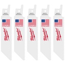 Milwaukee 49-00-5410 4" 10 TPI SAWZALL® Blade for Multi-Material (5 PK)