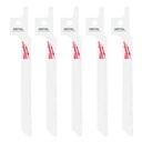 Milwaukee 49-00-5324 3-1/2" 24 TPI SAWZALL® Blade for Metal Scroll (5 PK)