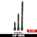 Milwaukee 49-66-6714 3PC SHOCKWAVE™ Impact Duty 3/8" Drive Extension Set