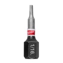 Milwaukee 48-32-4700 SHOCKWAVE™ Impact Duty 1" Hex 1/16" Insert Bits Bulk 25