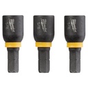 Milwaukee 49-66-4515 SHOCKWAVE™ Impact Duty 3/8” x 1" Insert Magnetic Nut Driver (3 PK)
