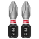 Milwaukee 48-32-4412 SHOCKWAVE™ Impact Duty 1" Phillips #2 Insert Bits