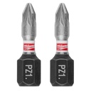 Milwaukee 48-32-4431 SHOCKWAVE™ Impact Duty 1" Pozidriv #1 Insert Bits (2 PK)