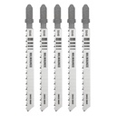 Milwaukee 48-42-5540 4" 10TPI T-Shank Wood Reverse Cut High Carbon Steel Jig Saw Blades (5 PK)