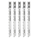 Milwaukee 48-42-0500 4" 6TPI U-Shank Wood High Carbon Steel Jig Saw Blades (5 PK)
