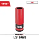 Milwaukee 49-66-7811 SHOCKWAVE™ Impact Duty 1/2" Drive 13/16" SAE Lug Nut Wheel Socket