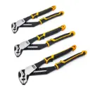 GEARWRENCH 3 Piece PITBULL K9™ Straight Jaw Dual Material Tongue and Groove Pliers Set
