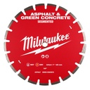 Milwaukee 49-93-7240 14" Asphalt & Green Concrete Segmented Diamond Blade