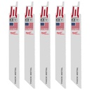 Milwaukee 48-00-5092 6" 10 TPI SAWZALL® Blade for Thick Metal (5 PK)