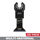 Milwaukee 49-25-1268 OPEN-LOK™ 1-3/4" TITANIUM CHARGED™ Bi-Metal Multi-Material Multi-Tool Blades (25 PK)