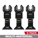Milwaukee 49-25-1263 OPEN-LOK™ 1-3/4" TITANIUM CHARGED™ Bi-Metal Multi-Material Multi-Tool Blades (3 PK)